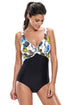 Sexy Twist Print Cami One-piece Swimsuit